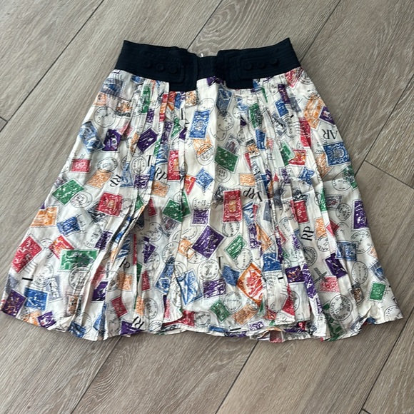 Stamp Print Skirt - Picture 2 of 5
